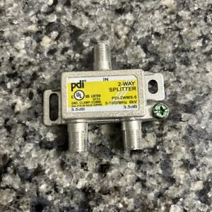 2 Way Splitter PDI-2WMS-5 6kV 5-1000MHz (Yellow)